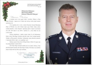Świąteczne życzenia Komendanta Wojewódzkiego Policji we Wrocławiu