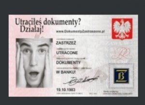 Utraciłeś dokumenty? Zastrzeż je!