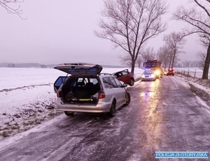 Kierowco uważaj! Na drogach jest ślisko!