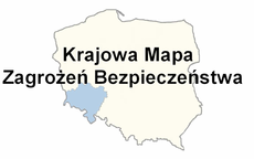 mapa polski z zaznaczonym jednym województwem