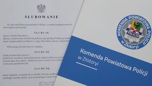 Ślubowanie nowo przyjętych policjantów