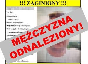 Zaginiony mężczyzna szczęśliwie wrócił do domu- poszukiwania zakończone!