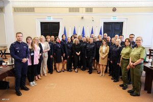 Spotkanie policyjnych pełnomocników do spraw ochrony praw człowieka w Kancelarii Prezesa Rady Ministrów