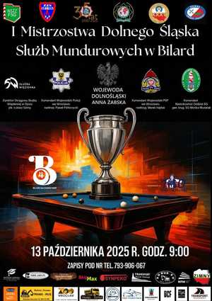 Bilard łączy służby – zapraszamy na I Mistrzostwa Dolnego Śląska Służb Mundurowych!