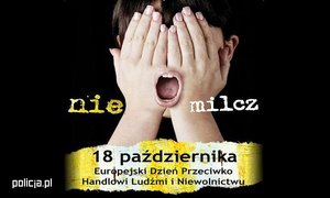 nie milcz 18 października i grafika twarzy zasłoniętej dłońmi