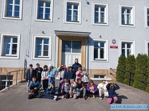 Drugoklasiści z wizytą w Komendzie Powiatowej Policji w Złotoryi