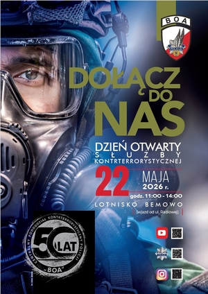 Dołącz do nas! Dzień Otwarty Służby Kontrterrorystycznej – 22 maja 2026 r.