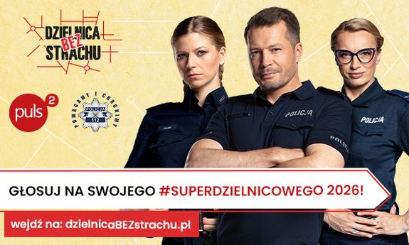 Plakat głosuj na superdzielnicowego