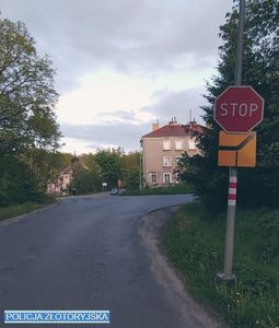 Wpadł bo nie zatrzymał się na STOPIE