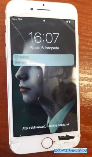 Znaleziono telefon komórkowy marki iPhone