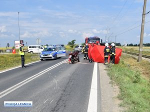 Wypadek z udziałem motocyklisty w Wilczycach. Apelujemy o ostrożność!