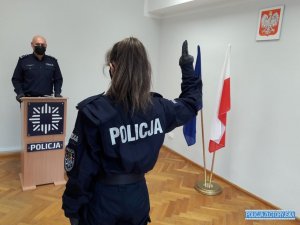 Nowa funkcjonariuszka w szeregach złotoryjskiej Policji. Dzisiaj odbyło się jej ślubowanie